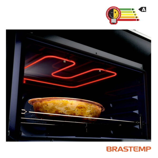 Fogão Brastemp 5 bocas inox com turbo chama touch timer e auto desligamento - Image 3