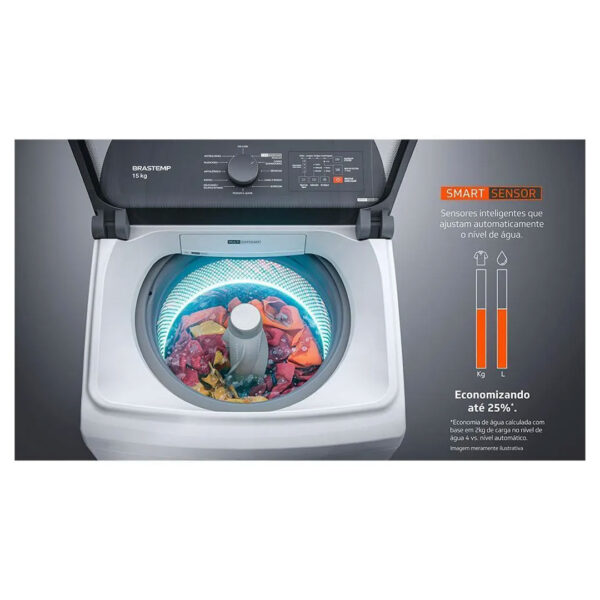 Lavadora de Roupas Brastemp 15 Kg Branca com Ciclo Tira Manchas Advanced e Smart Sensor - Image 4