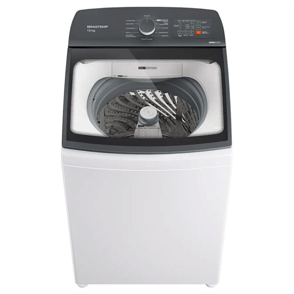 Lavadora de Roupas Brastemp 15 Kg Branca com Ciclo Tira Manchas Advanced e Smart Sensor