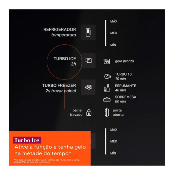 Refrigerador Brastemp Inverse Frost Free A+++ 447 Litros Inox com Smart Flow e Fresh Box - Image 3