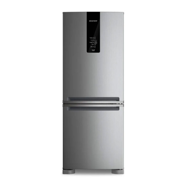 Refrigerador Brastemp Inverse Frost Free A+++ 447 Litros Inox com Smart Flow e Fresh Box